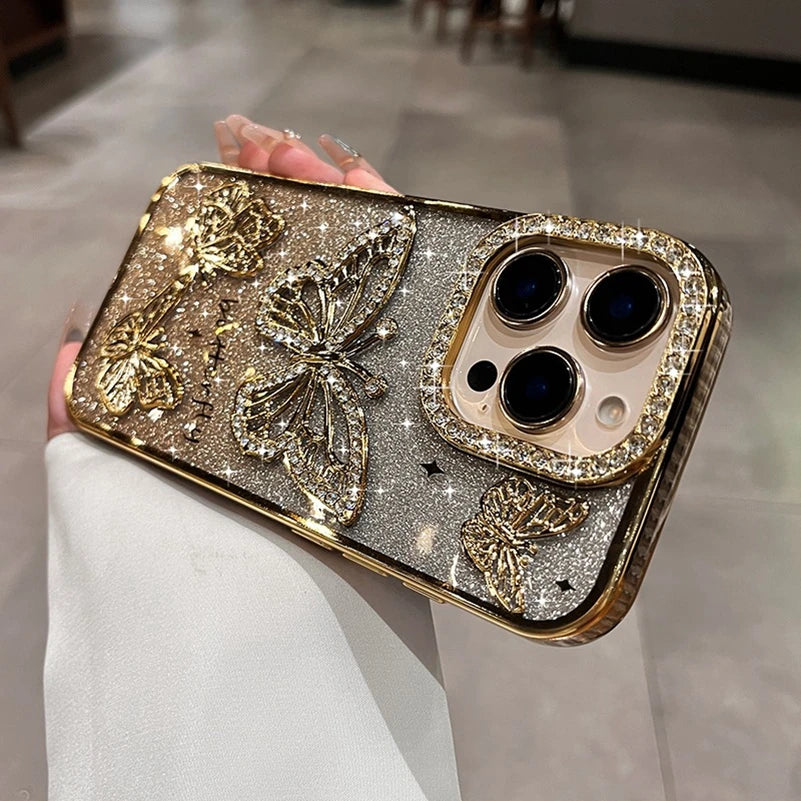 Diamond Butterfly Phone Case