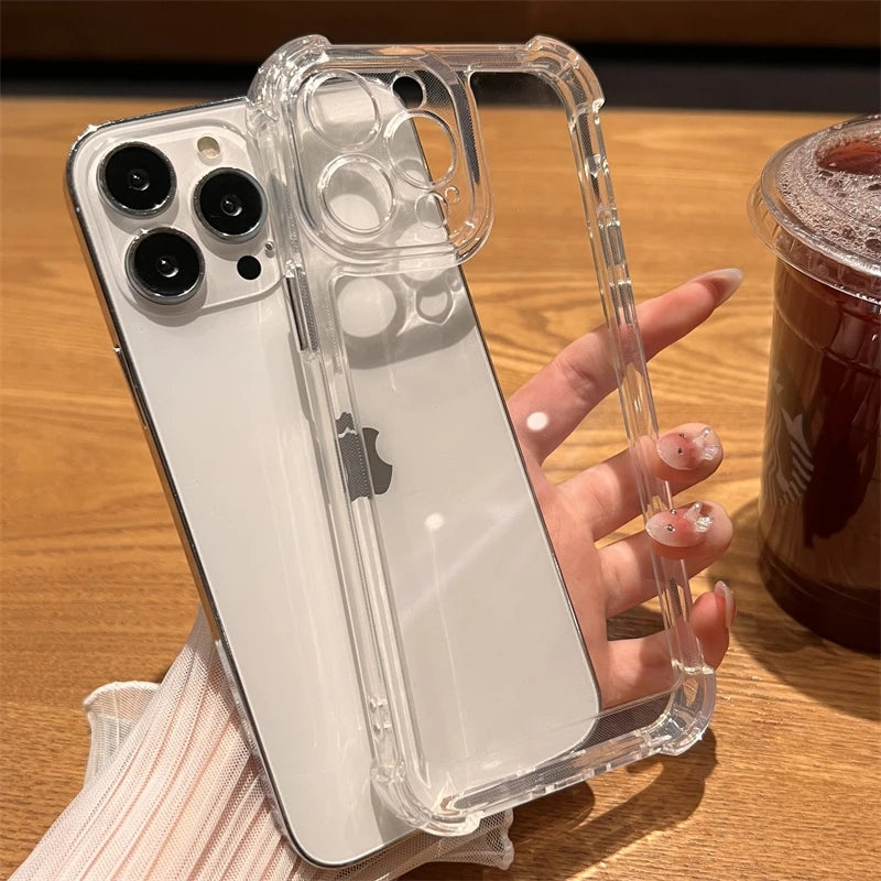 Luxury Shockproof Transparent Case