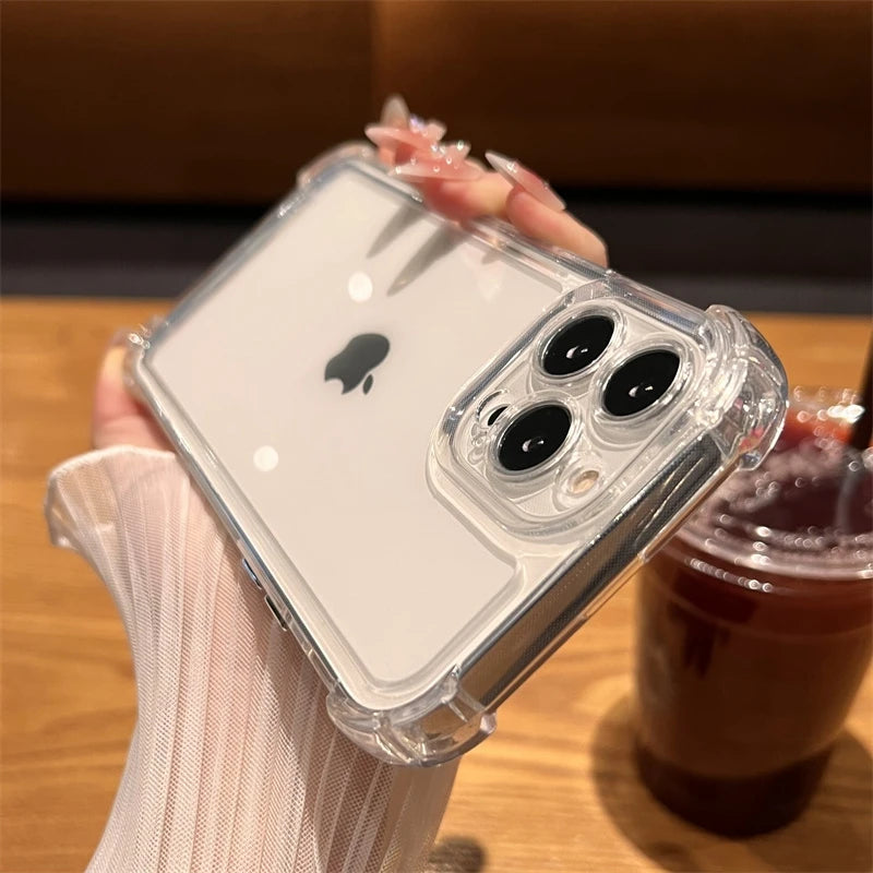 Luxury Shockproof Transparent Case