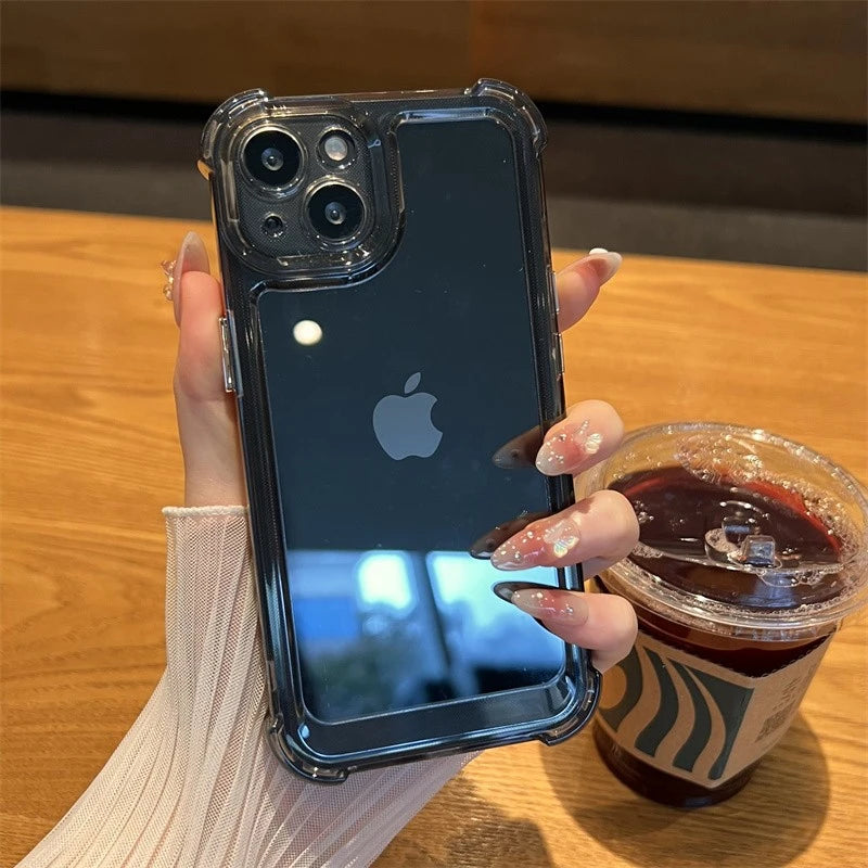 Luxury Shockproof Transparent Case