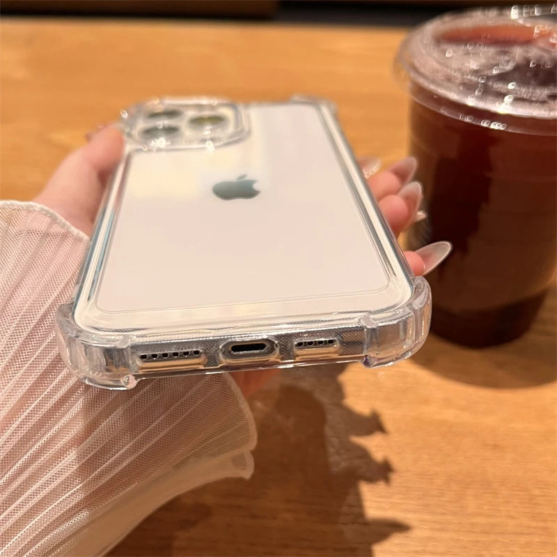 Luxury Shockproof Transparent Case