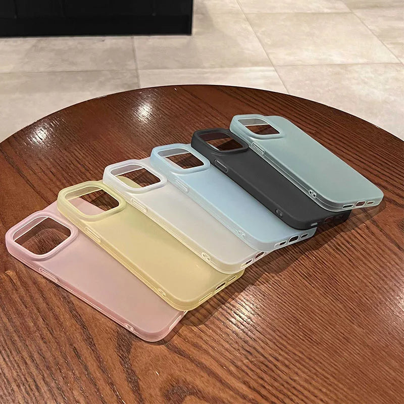 Soft Matte Candy Transparent Phone Case