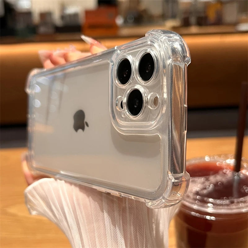 Luxury Shockproof Transparent Case