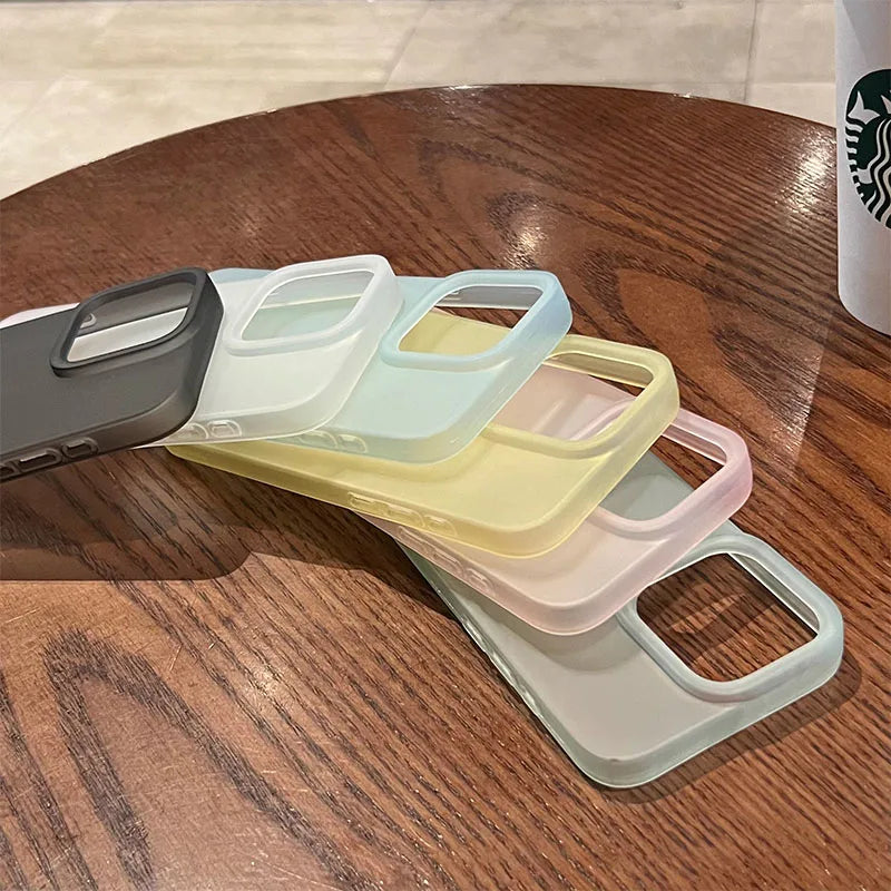 Soft Matte Candy Transparent Phone Case