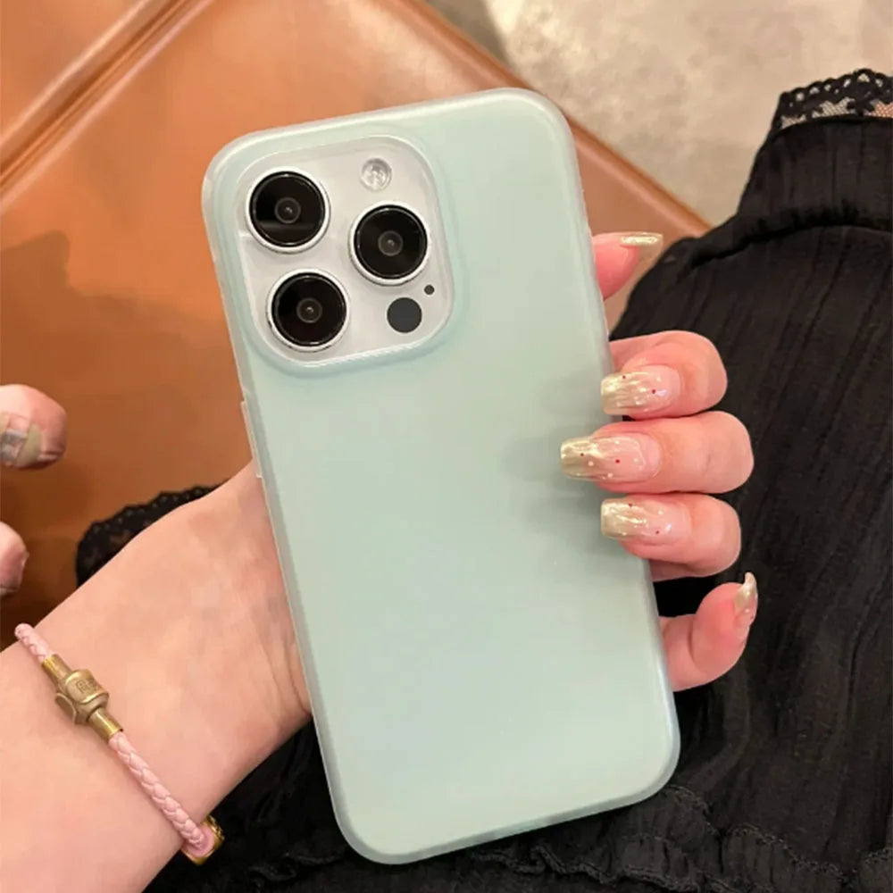 Soft Matte Candy Transparent Phone Case