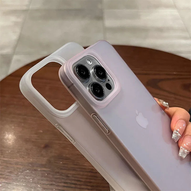 Soft Matte Candy Transparent Phone Case