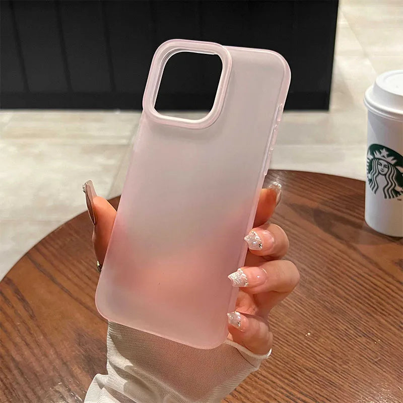 Soft Matte Candy Transparent Phone Case